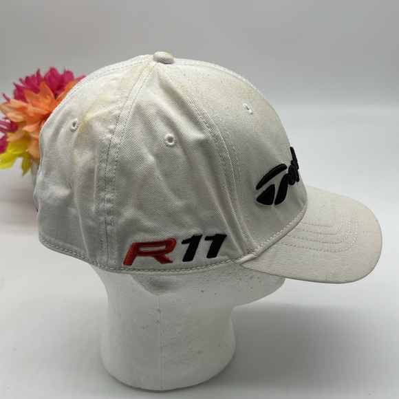TaylorMade Penta White Baseball Golf Hat L/XL HT7570 - Picture 2 of 5